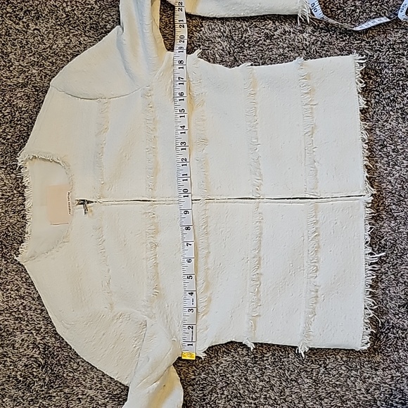 STUNNING REBECCA TAYLOR textured tweed frill jacket - Picture 8 of 14